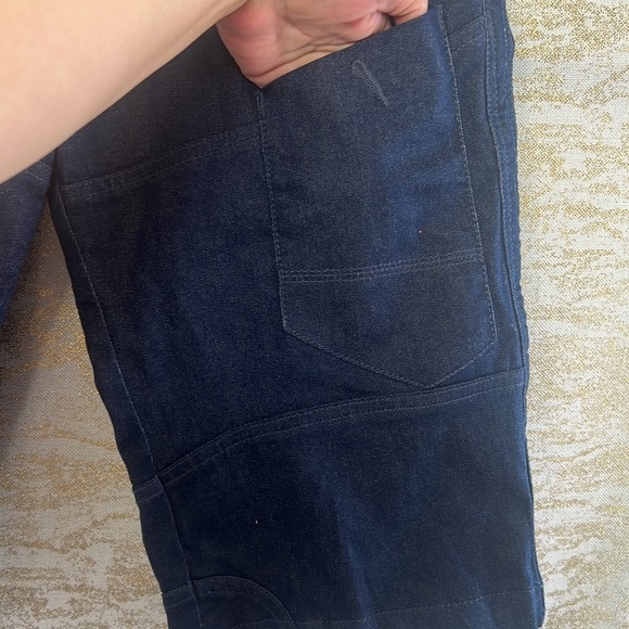 Point Zero Sweat Jeans Stretch Dark Blue Wash Cargo Shorts Size 30 - Picture 6 of 16